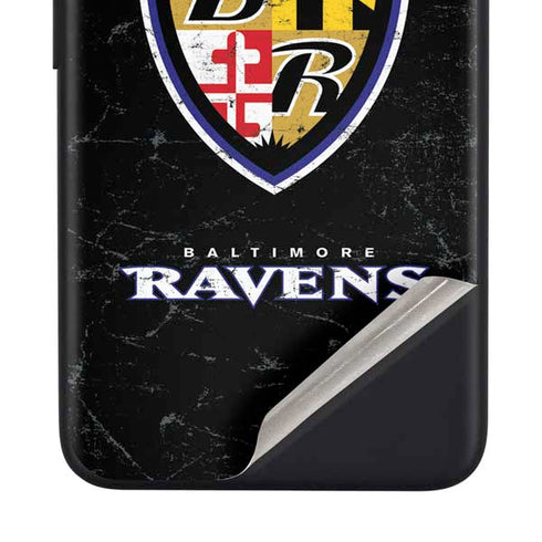 NFL Baltimore Ravens - Alternate Distressed Google Pixel 4a Skin